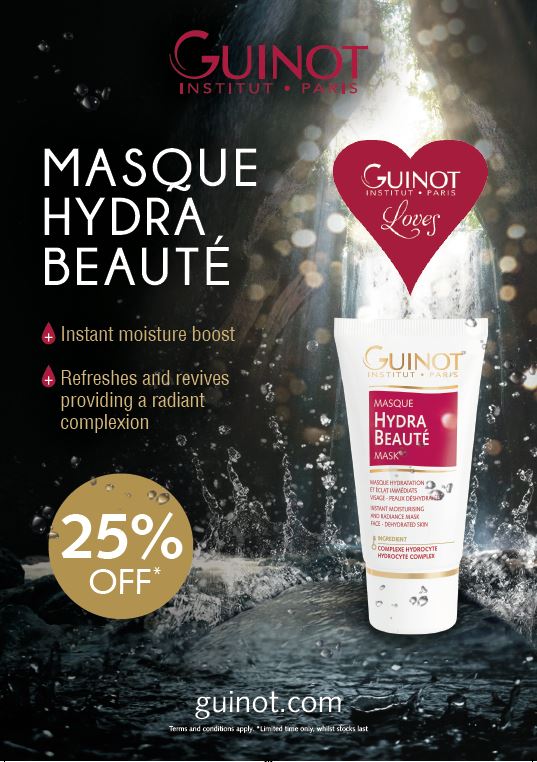  
Guinot Loves: 25% off Masque Hydra Beauté
 
